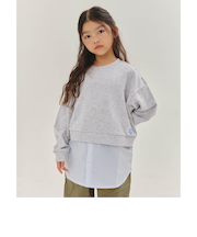 【WEB限定】 シャツレイヤード風トレーナー
