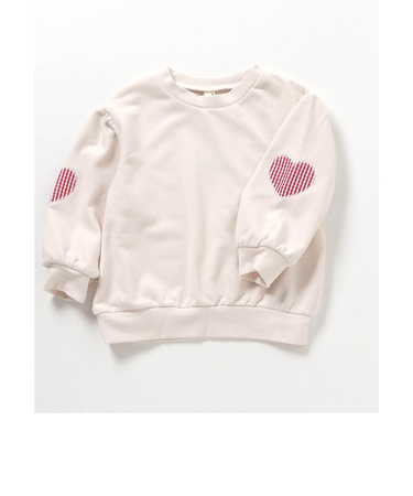 WEB限定 袖モチーフトレーナー/7days Style