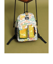 恐竜総柄窓付きリュック