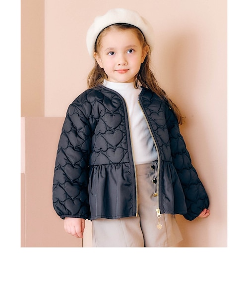 ペプラムハートキルトアウター｜エフオーオンラインストアの通販