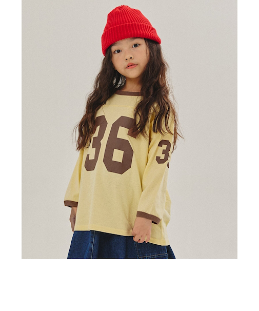 【WEB限定】 配色ナンバリングTシャツ