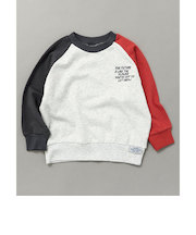 WEB限定 ラグランワンポイントトレーナー