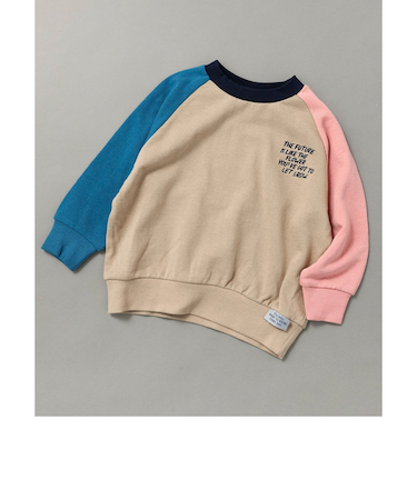 WEB限定 ラグランワンポイントトレーナー