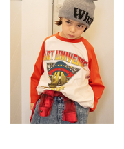B NEWJACK ラグラングラフィックTシャツ