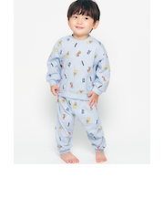 トイプードル・くるま柄裏毛パジャマ