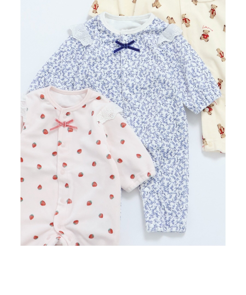 べロア総柄カバーオール