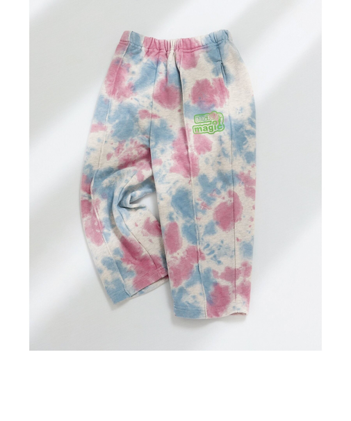 タイダイ染めカットソーパンツ(セットアップ可) 10分丈