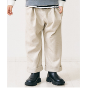 ウールライクワイドタックパンツ  10分丈