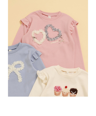 WEB限定 GIRLSモチーフスウェットライクTシャツ