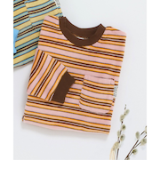 ベロアボーダーロンT