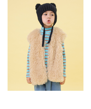 WEB限定 プードルファーベスト