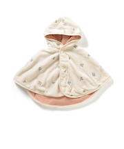 ボア刺繍マント