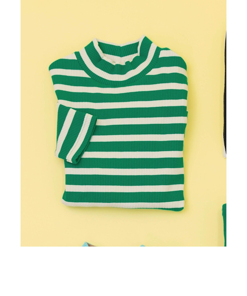 WEB限定 ボーダーリブロンT