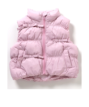 シャーリングリボン中綿ベスト