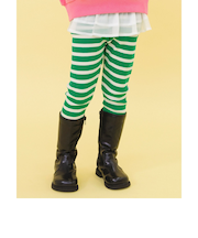 WEB限定 ボーダーリブパンツ