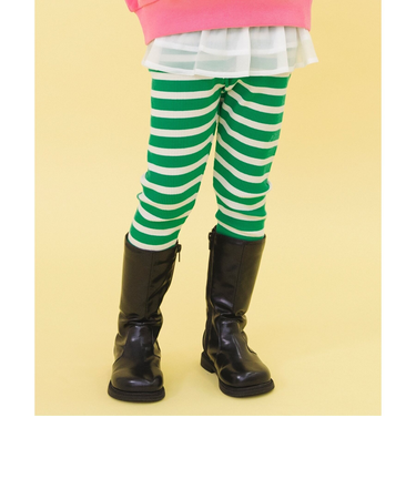 WEB限定 ボーダーリブパンツ