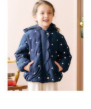 スカラップ刺繍アウター