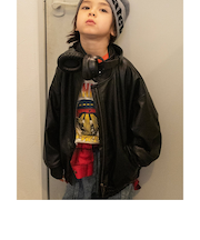 B NEW JACK エコレザーブルゾン