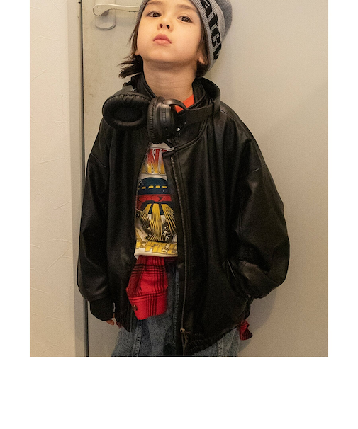 B NEW JACK エコレザーブルゾン