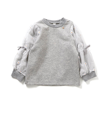 WEB限定 3柄シアースリーブトップス