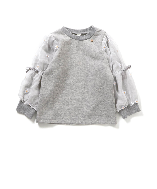 WEB限定 3柄シアースリーブトップス