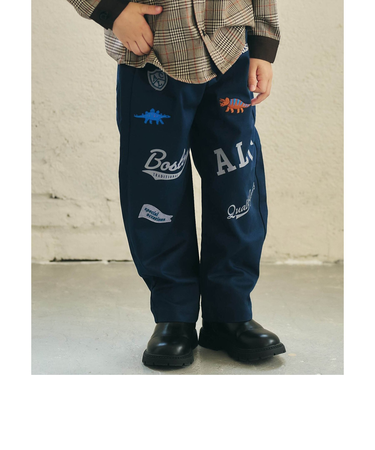 アソートワッペン＆刺繍パンツ  10分丈