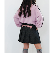 バックロゴプリーツスカパン