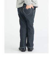 裏起毛ハートポケットきゅんパンツ  10分丈