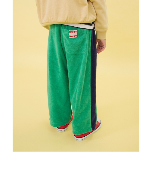 WEB限定  サイドラインパイルトラックパンツ  10分丈