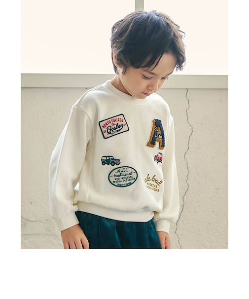 アソートワッペン&刺繍トレーナー