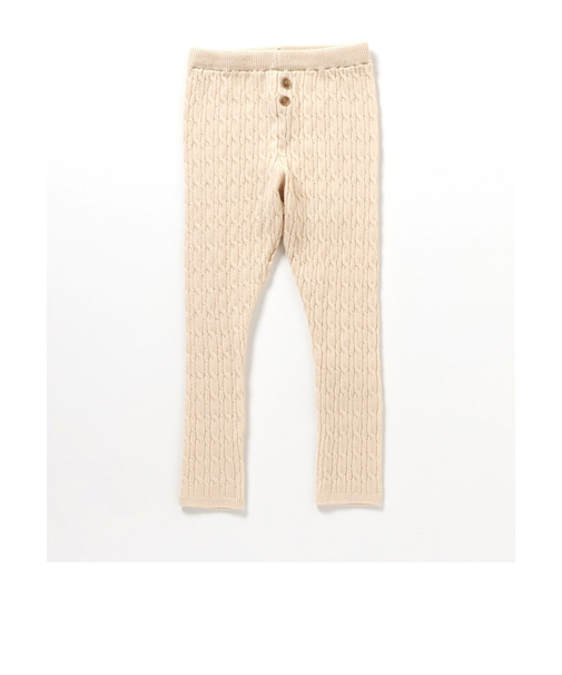 ケーブルニットレギンス 10分丈