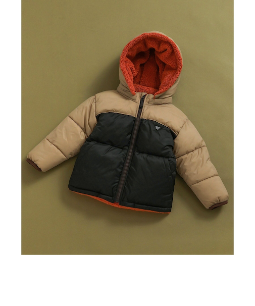 中綿ボアリバーシブルブルゾン