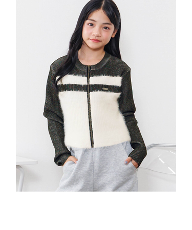 ピグメントライクジップニット
