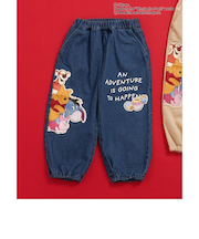 【WEB限定/リンク】ディズニーキャラクター くまのプーさん/パンツ  10分丈