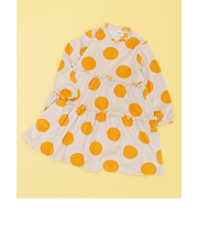 WEB限定  レトロ総柄ベロアワンピース