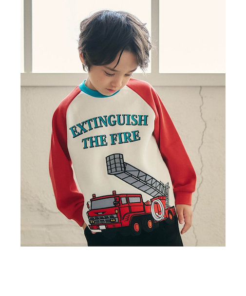 3柄ビックモチーフトレーナー