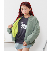 ライニング配色ライトブルゾン