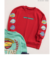 WEB限定 【新幹線大集合】 3色3柄 トレーナー