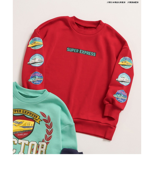 WEB限定 【新幹線大集合】 3色3柄 トレーナー