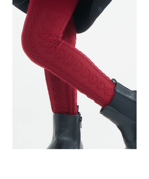 ハートケーブルタイツ