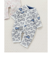 キルトジャガードカバーオール