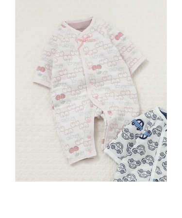 キルトジャガードカバーオール