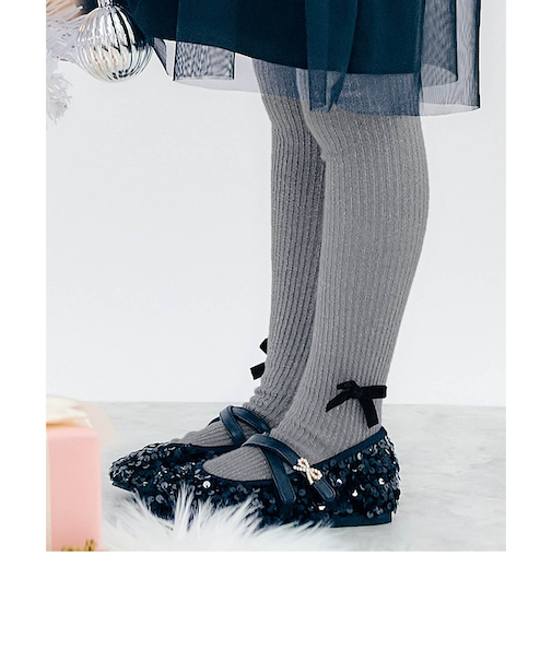 リボンラメタイツ