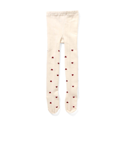 ハート・雪柄タイツ