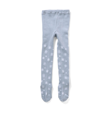 ハート・雪柄タイツ