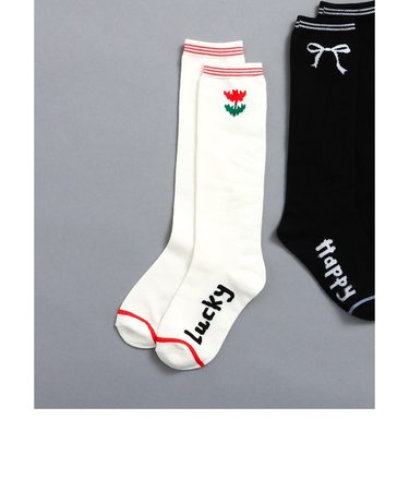 ワンポイントハイソックス