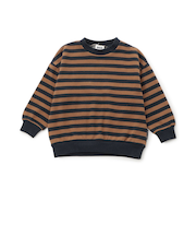 WEB限定  あったか裏起毛無地ボーダートレーナー