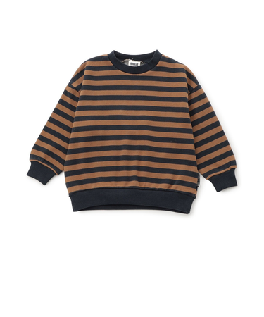 WEB限定  あったか裏起毛無地ボーダートレーナー