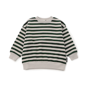 WEB限定  あったか裏起毛無地ボーダートレーナー