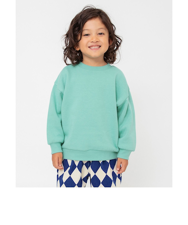 WEB限定  あったか裏起毛無地ボーダートレーナー